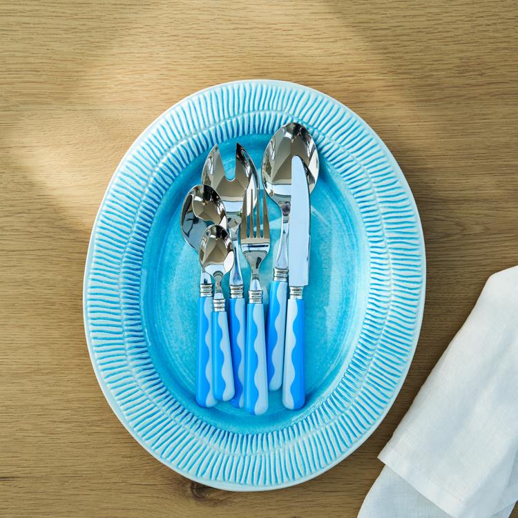 Wave Salad Servers - Periwinkle & Blue (2‑Piece Set)