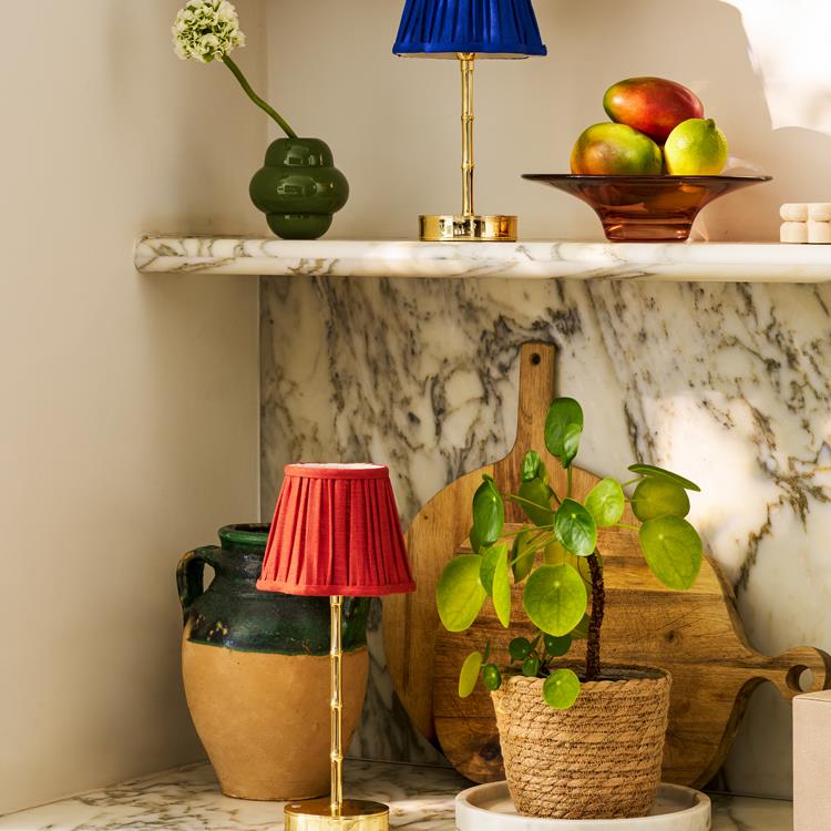 Bamboo Lamp Base Gold 30cm