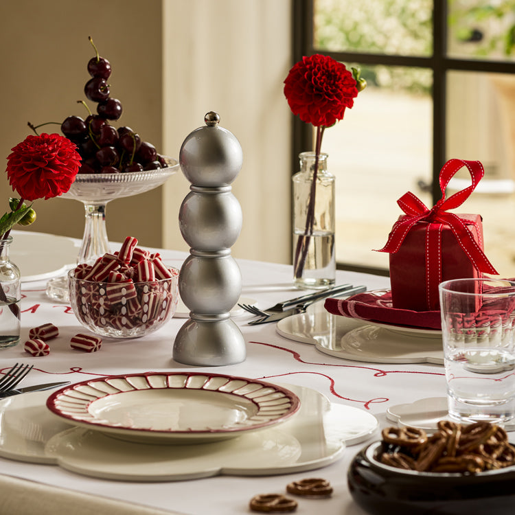 Silver Bobbin Salt and Pepper Mill