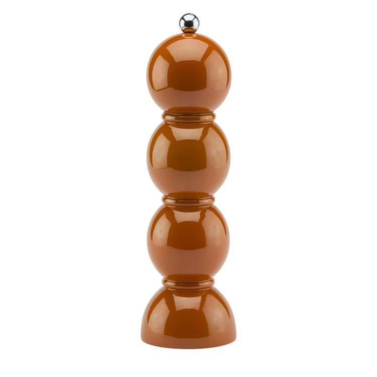 Nutmeg Bobbin Lacquer Salt or Pepper Mill