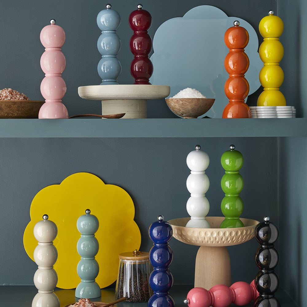 Black Bobbin Salt or Pepper Mill