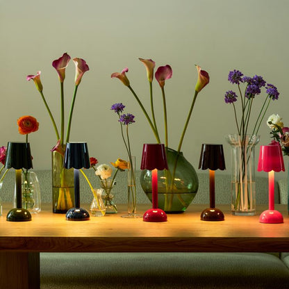 Navy Scallop Rechargeable LED Lamp