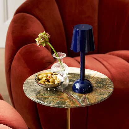 Navy Scallop Rechargeable LED Lamp