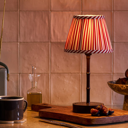 Red Striped Lampshade - 16cm