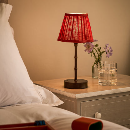 Bronze Bamboo Rechargeable Lamp Base - 25cm