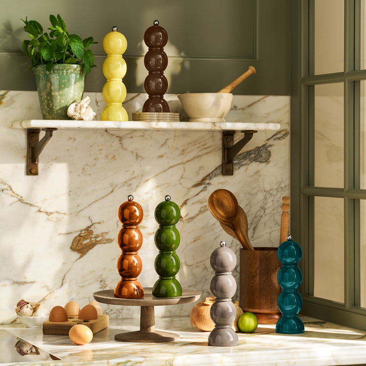 Chocolate Bobbin Lacquer Salt or Pepper Mill