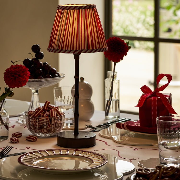 Bronze Bamboo Rechargeable Lamp Base - 30cm