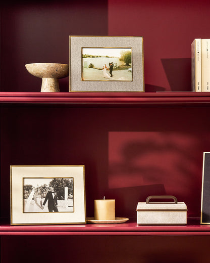 Sophie Paterson Photo Frame Oatmeal Herringbone 5 x 7"