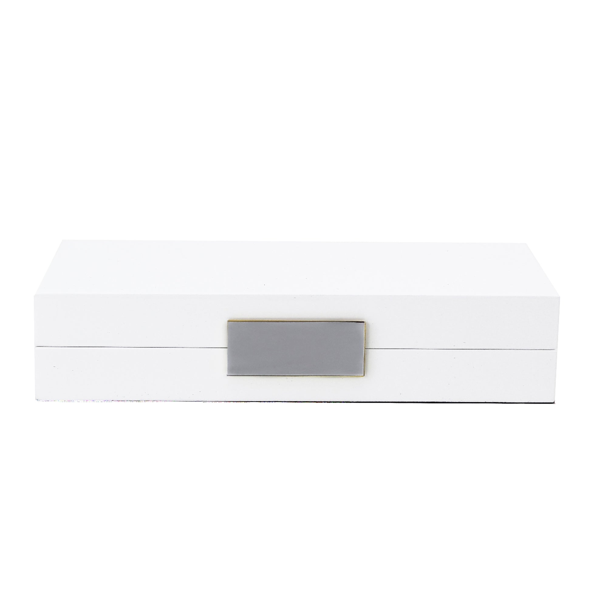 White Lacquer Box With Silver - Addison Ross Ltd UK