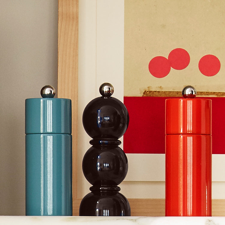 Black Mini Bob Salt or Pepper Mill