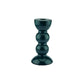 Medium Racing Green Bobbin Ljusstake- 14cm