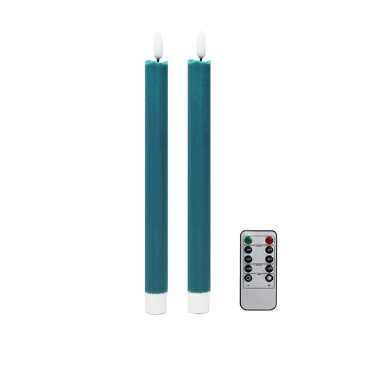 Candele LED Chambray blu - Set da 2