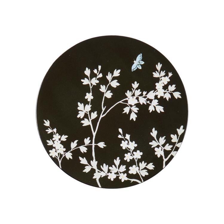 Cóstaeir Black Chinoiserie - Sraith de 4 - Eagrán Teoranta