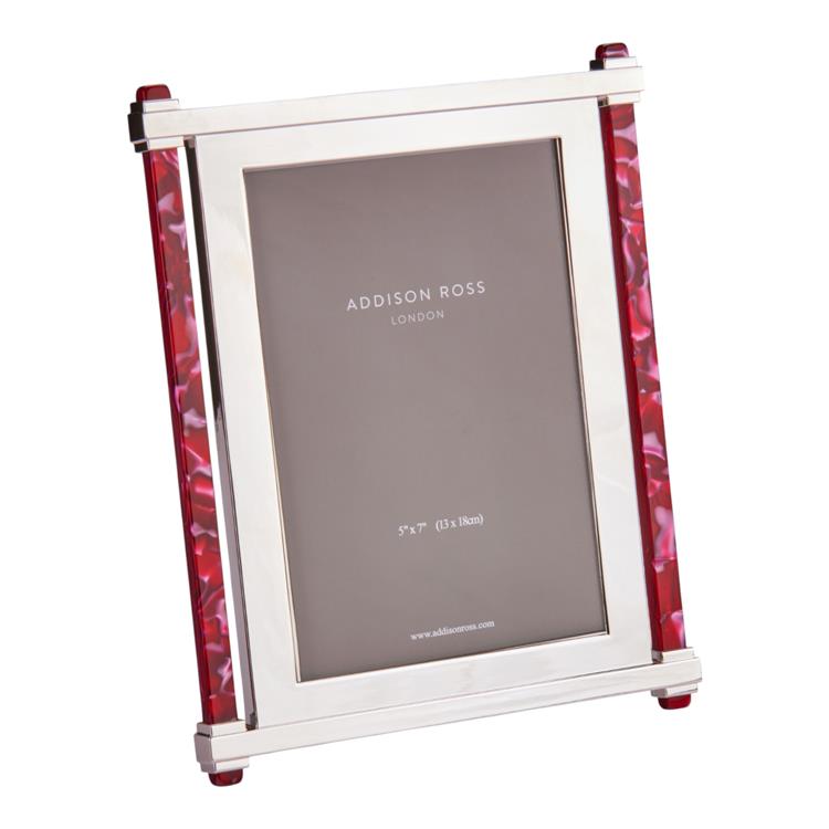 Ruby & Silver Acrylic Photo Frame