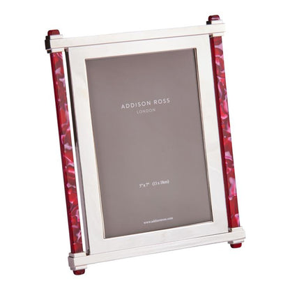 Ruby & Silver Acrylic Photo Frame