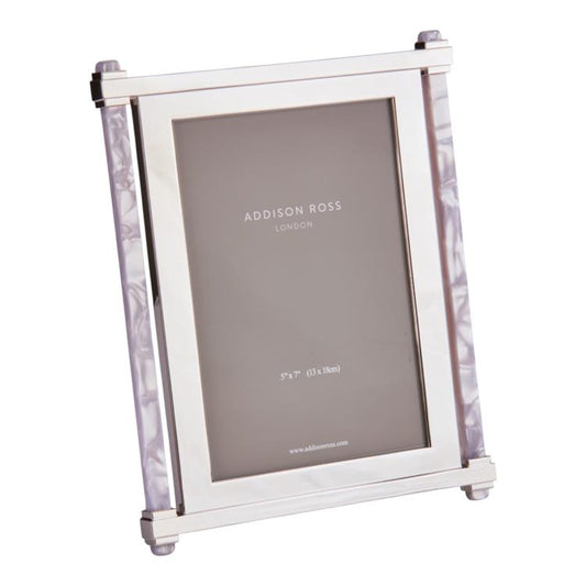 Pearl & Silver Acrylic Photo Frame