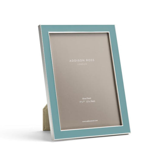 Chambray Enamel & Silver Frame