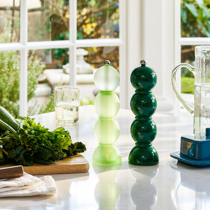 Racing Green Bobbin Salt and Pepper Mill