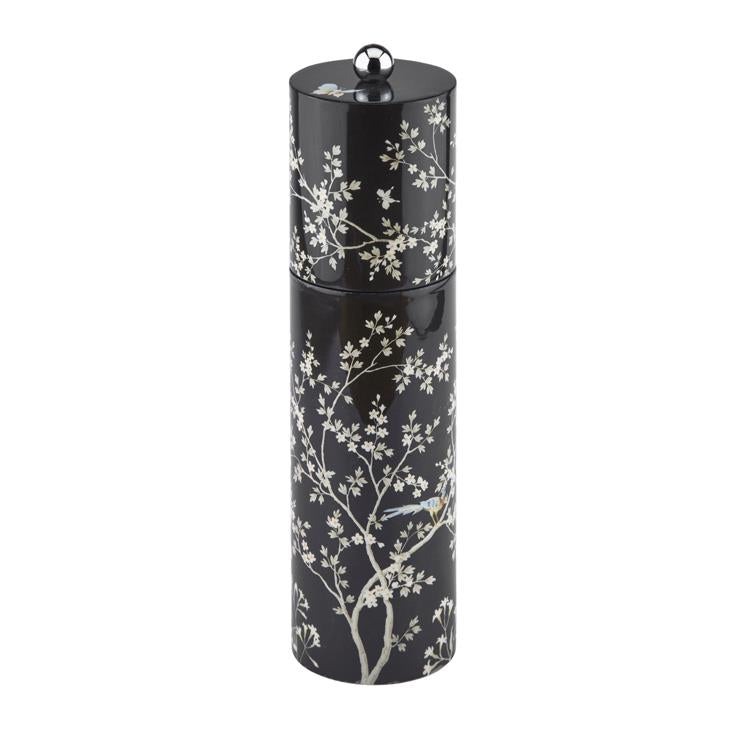 Black Chinoiserie Salt tai Pepper Mill - Rajoitettu erä