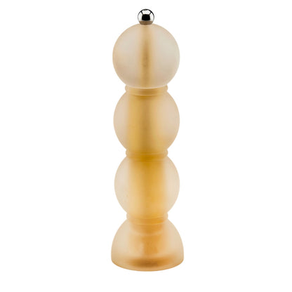 Amber Frosty Bobbin Salt or Pepper Mill