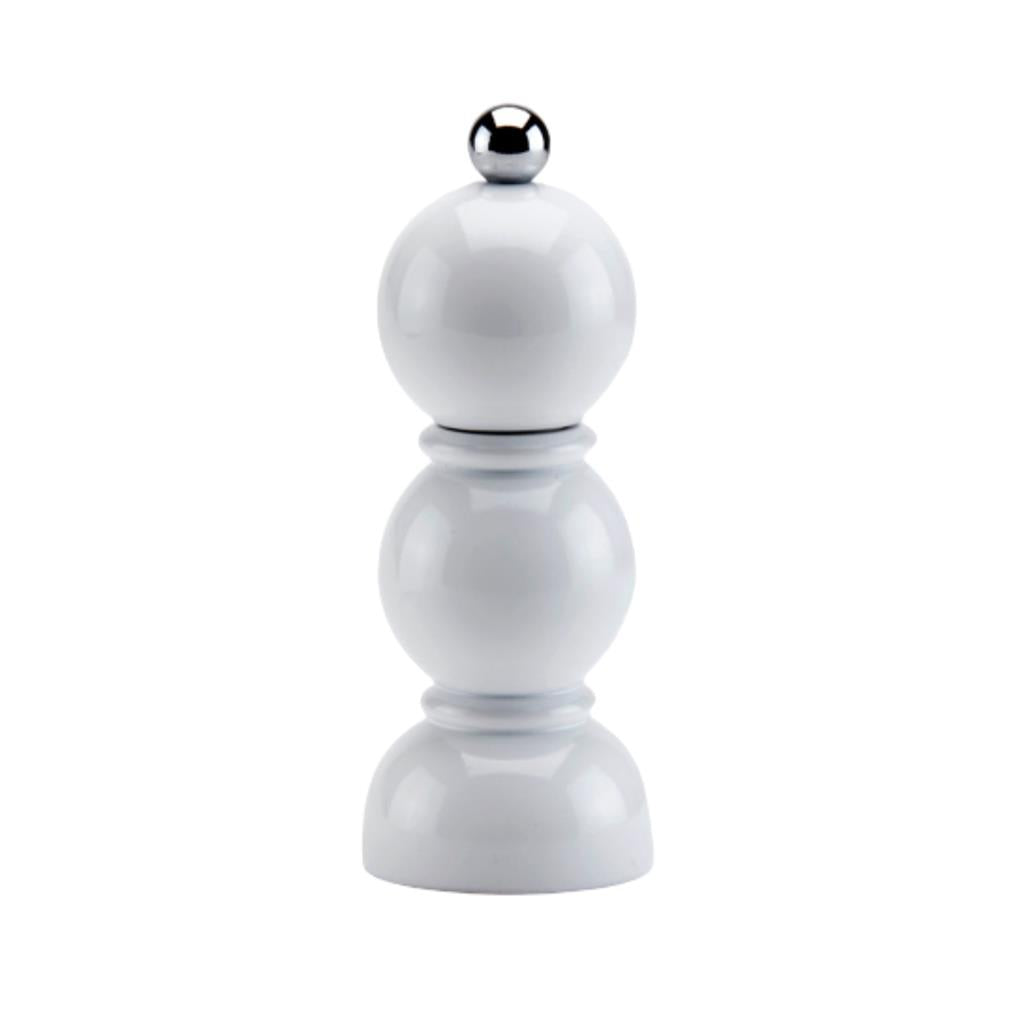 White Mini Bob Salt or Pepper Mill - Addison Ross Ltd EU