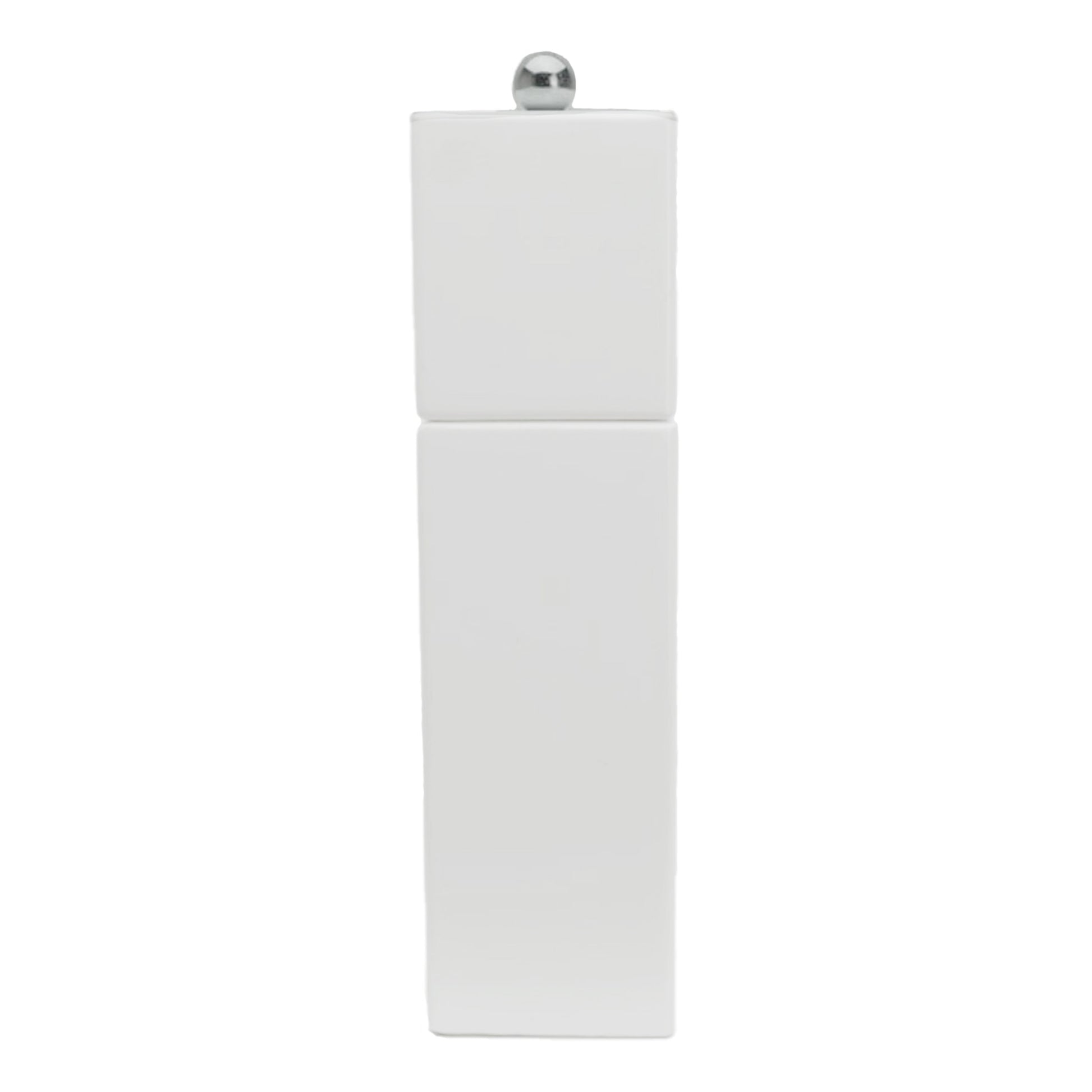 White Square Pillar Salt or Pepper Grinder - Addison Ross Ltd UK