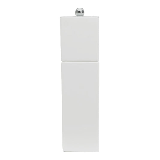 White Square Pillar Salt or Pepper Grinder - Addison Ross Ltd UK