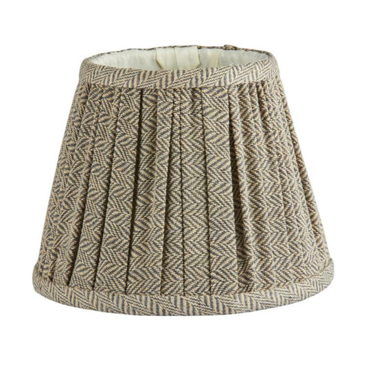 Herringbone Beige Empire Lampshade - 16cm