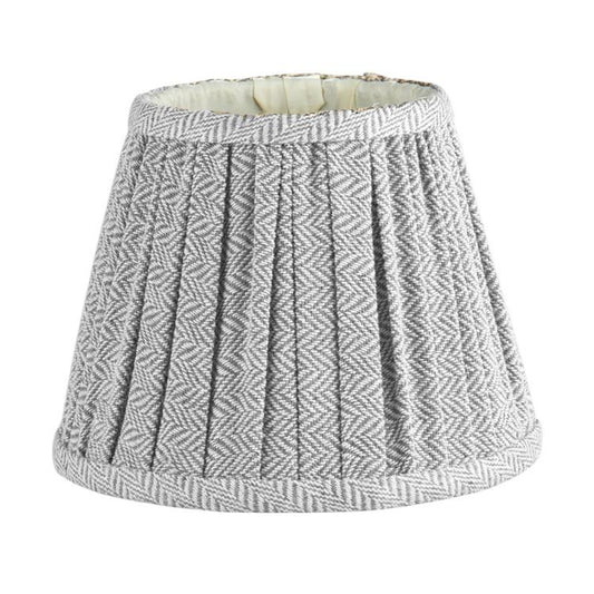 Herringbone Light Grey Empire Lampshade - 16cm