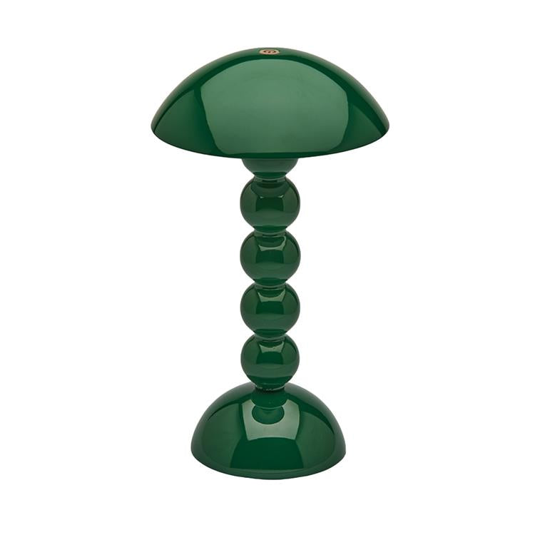 Racing Green Lacquer Rechargeable Bobbin LED Lamp
