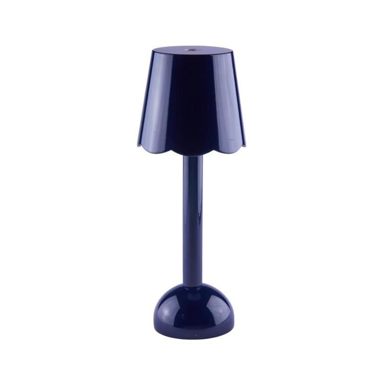 Navy Scallop Rechargeable LED Lamp