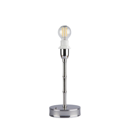 Silver Bamboo Rechargeable Lamp Base - 25cm