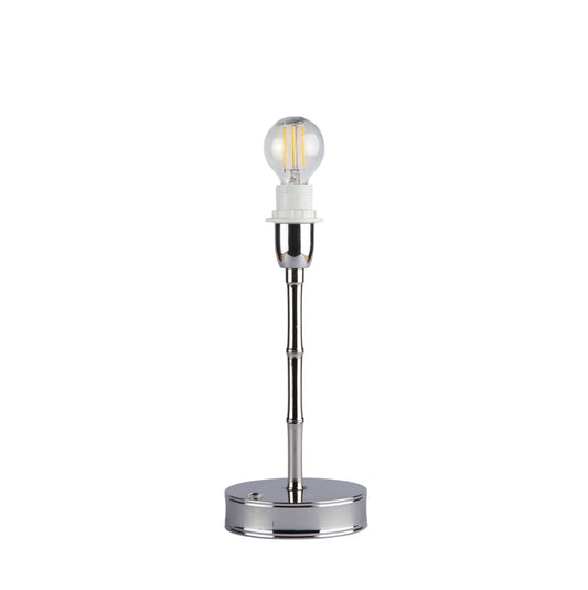 Silver Bamboo Rechargeable Lamp Base - 25cm