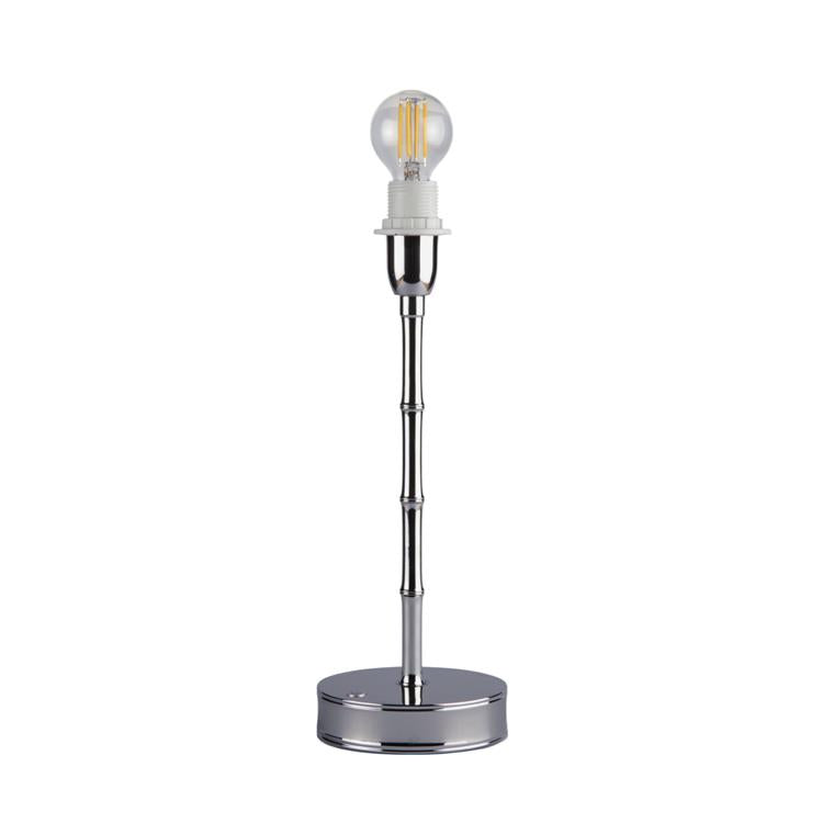Silver Bamboo Rechargeable Lamp Base - 30cm