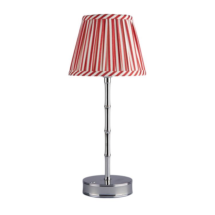 Red Striped Lampshade - 16cm