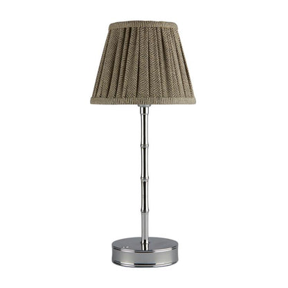 Herringbone Beige Empire Lampshade - 16cm