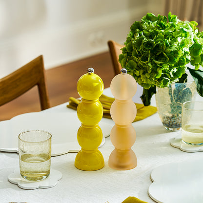 Yellow  Bobbin Salt or Pepper Mill