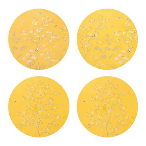 Yellow Chinoiserie Placemats – Set of 4 - Addison Ross Ltd EU