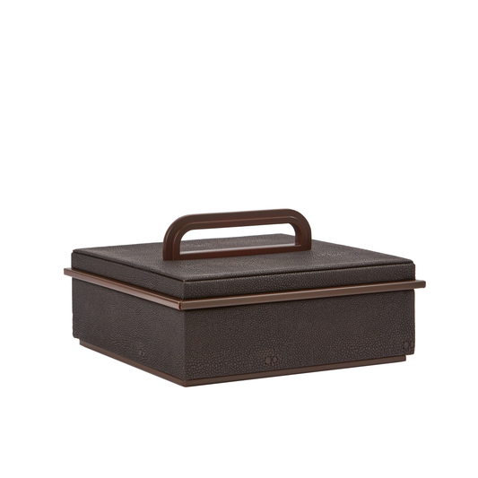 Liten Antracit Faux Shagreen Box