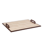 Ecru Faux Shagreen Tray