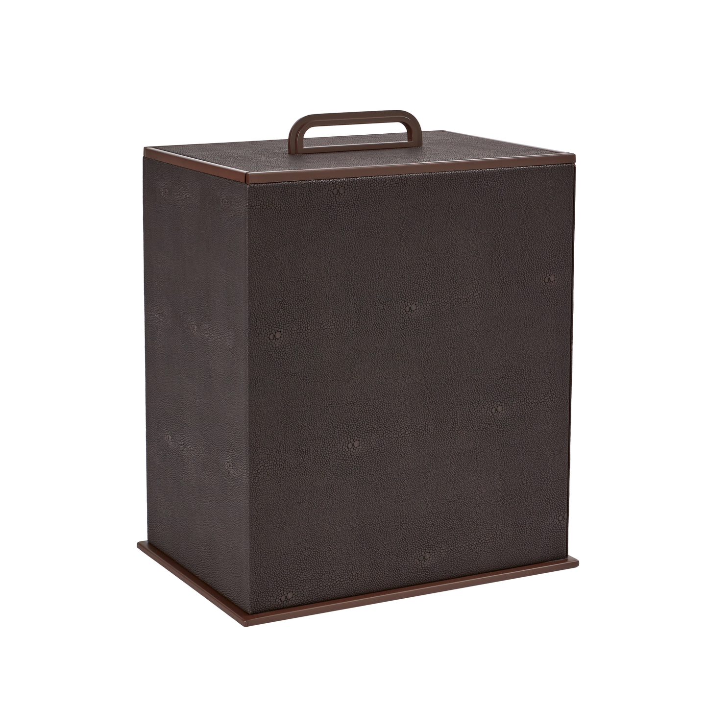 Antrasitt Faux Shagreen Bin