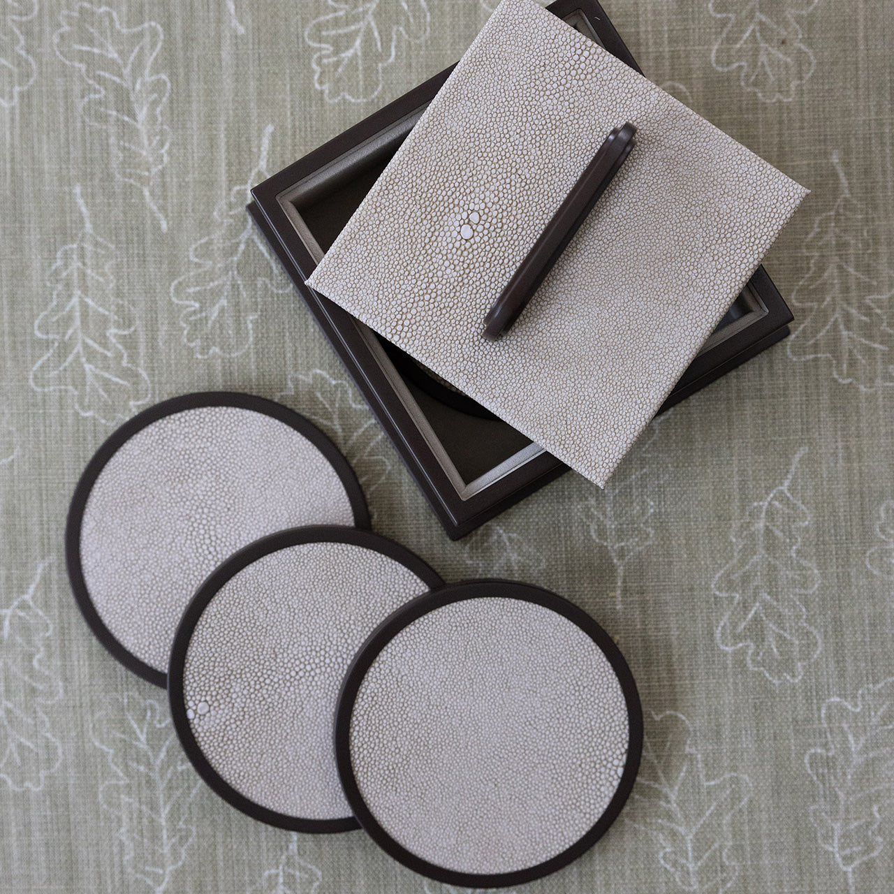 Ecru Coasters - Set om 4