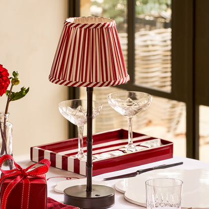 Small Burgundy Striped Tray