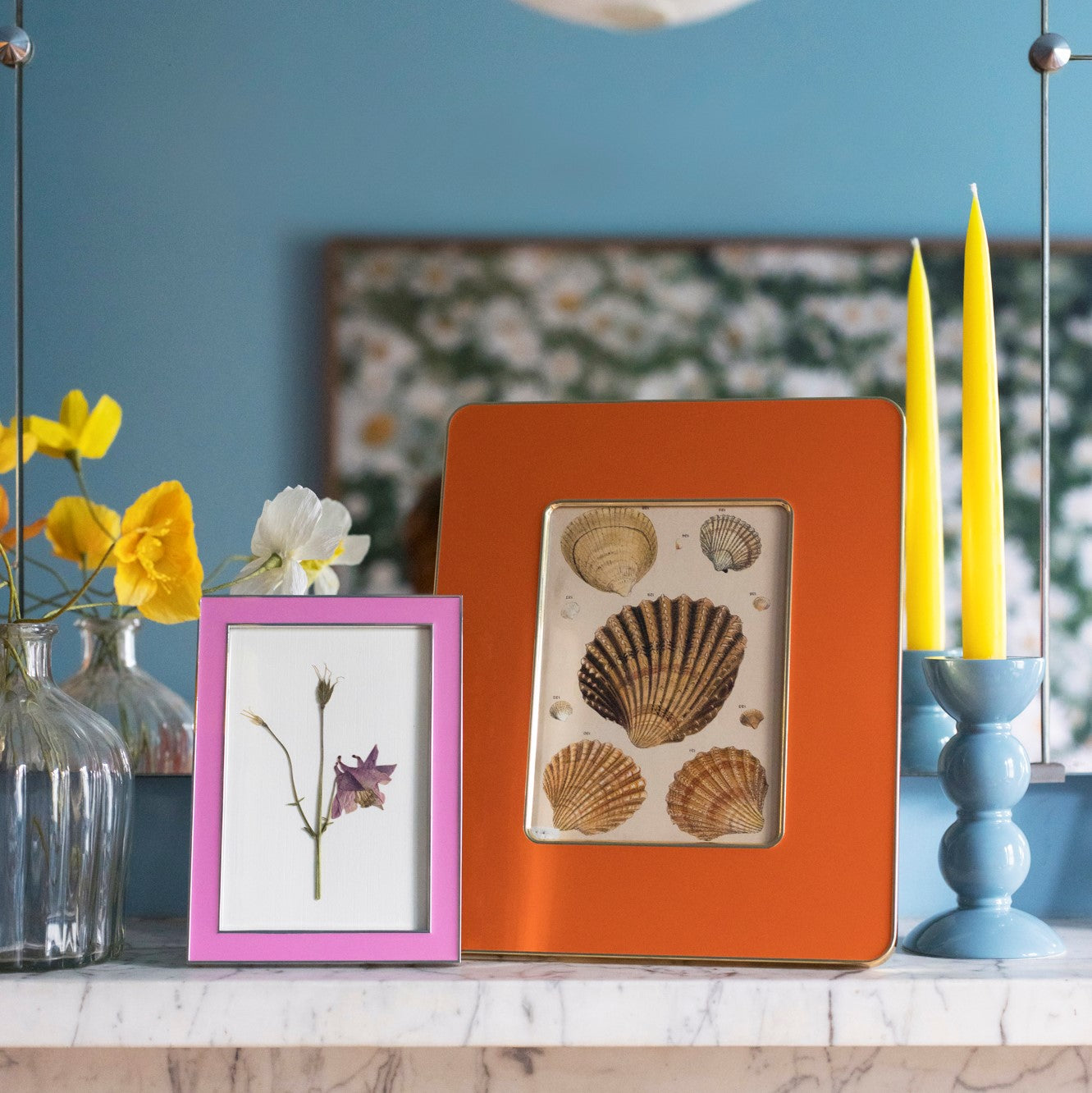 Orange & Gold Enamel Studio Photo Frame