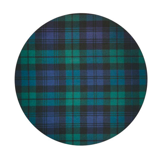 Black Watch Tartan Coasters - Set ta '4