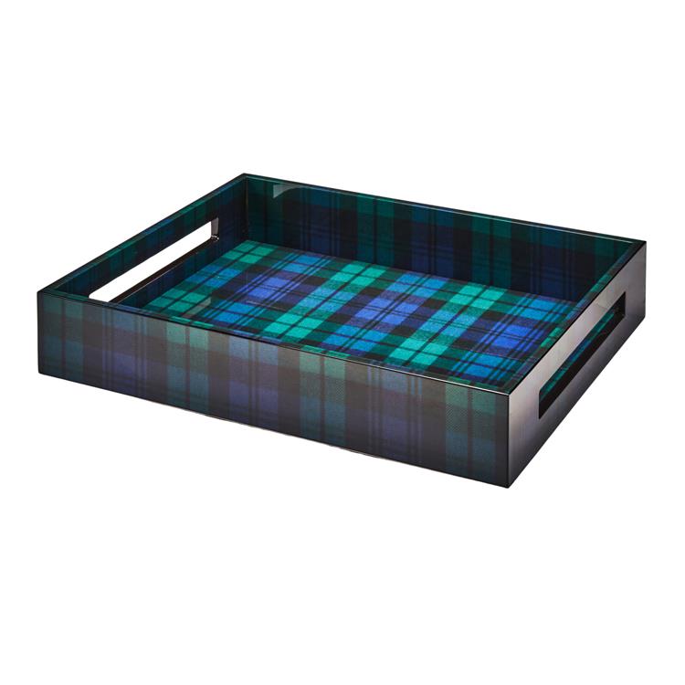 Černé hodinky Tartan střední zásobník