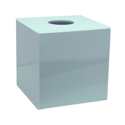 Powder Blue Square Tissue Box
