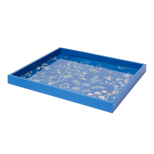 Blue Medium Chinoiserie Tray - Addison Ross Ltd EU