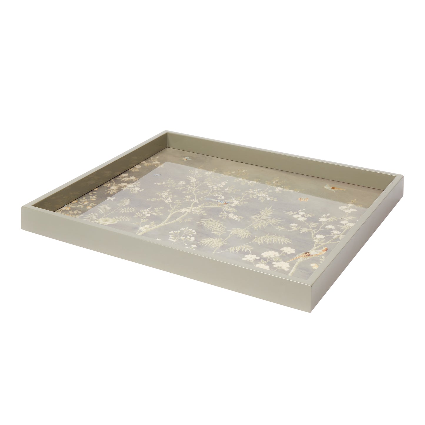 Grey Medium Chinoiserie Tray - Addison Ross Ltd EU