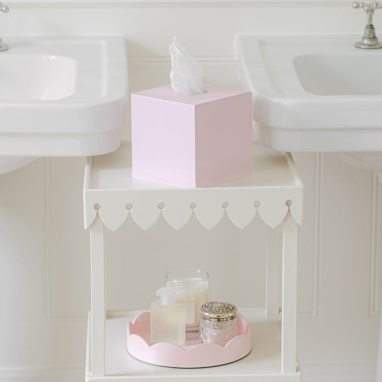 Light Pink Square Tissue Box
